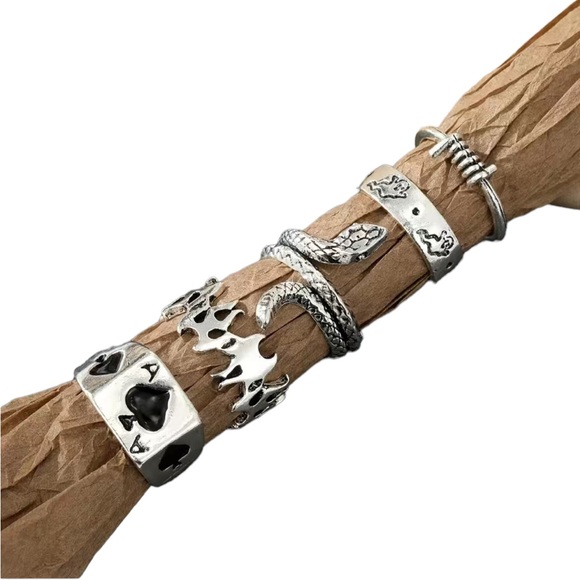 Silver Ring 5 Piece Variety Pack - Picture 2 of 6